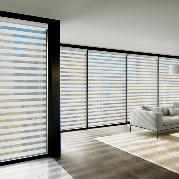 shades in living room